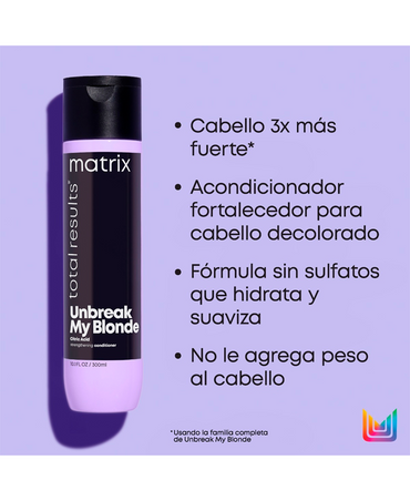 MATRIX UNBREAK MY BLONDE ACONDICIONADOR 300 ML.