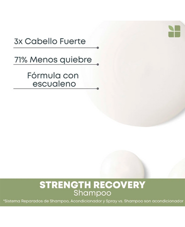 BIOLAGE STRENGTH RECOVERY SHAMPOO FORTIFICANTE 400 ML.