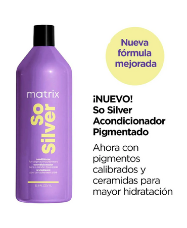 MATRIX TOTAL RESULTS SO SILVER ACONDICIONADOR PIGMENTADO 1 LT.