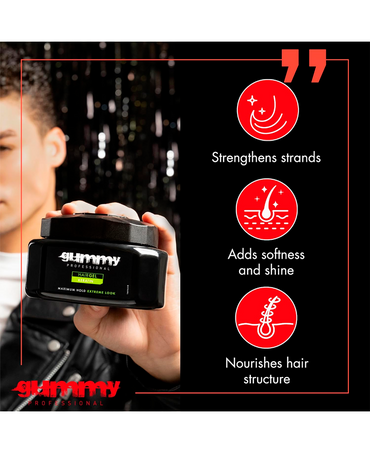 GUMMY HAIR GEL MAXIMUM HOLD & EXTREME LOOK KERATIN 500 ML.