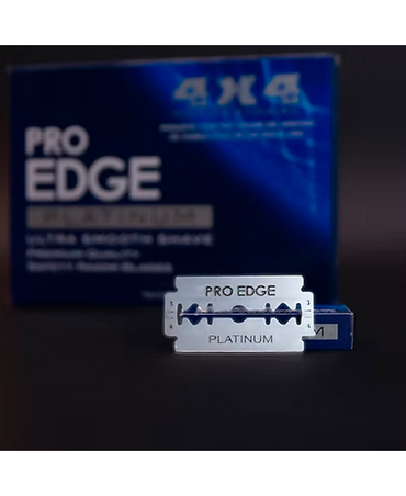 4X4 PRO EDGE PLATINUM CAJA CON 10X10=100 NAVAJAS