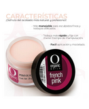 ORGANIC POLVO ACRILICO FRENCH PINK 1 OZ./28 GRS.
