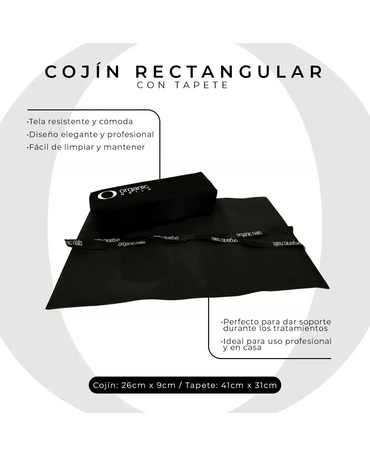 ORGANIC COJIN RECTANGULAR CON TAPETE
