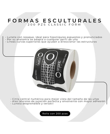 ORGANIC BASIC FORM 200 PIEZAS