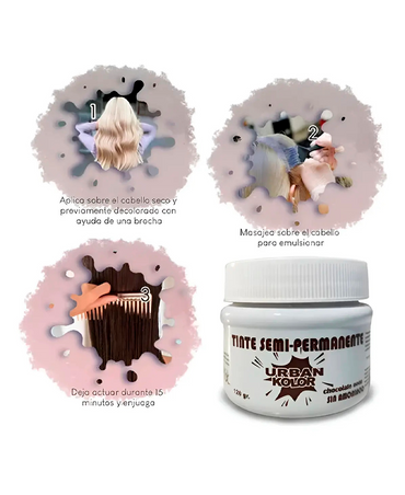 KOLOR SHOT MASCARILLA URBAN CHOCOLATE 120 GRS.