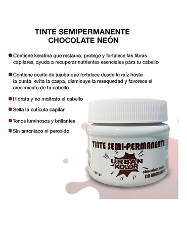 KOLOR SHOT MASCARILLA URBAN CHOCOLATE 120 GRS.