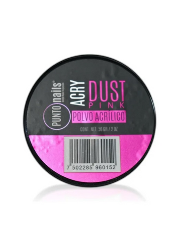 PUNTO NAILS DUST POLVO ACRILICO PINK 2 OZ.
