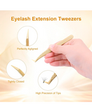 NAGARAKU TWEEZERS PINZA DORADA PARA PASTAÑAS AG-09