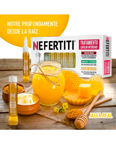 NEFERTITI AMPOLLETAS ALCALINA-JALEA REAL C/10 PZAS.