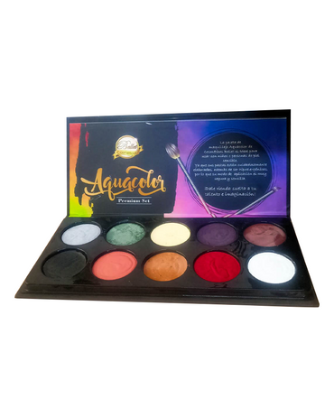 BELLET AQUACOLOR PALETA GRANDE EDICION CRANEOS C/10 TONOS.