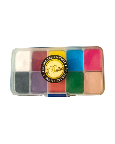 BELLET PASTA MINI KIT PALETA PASTEL ACRILICO CON 10 TONOS