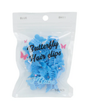 J BABE BUTTERFLY HAIR CLIPS BH11 BLUE