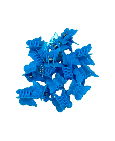 J BABE BUTTERFLY HAIR CLIPS BH11 BLUE