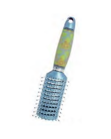TANYS CEPILLO BR9552B-P VENTILADO MANGO SILICON ERGONOMICO FLORES(D)