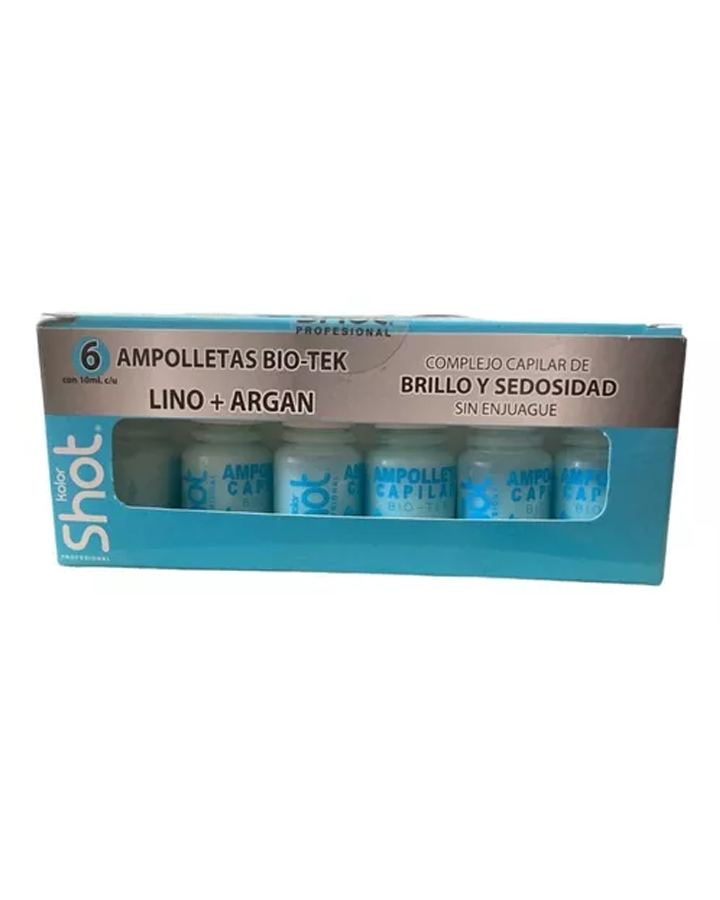 KOLOR SHOT CAJA DE AMP. C/6 30 ML. LINO + ARGAN