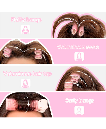 COLORTON PINZAS DE VELCRO VOLUMINIZADORAS PARA EL CABELLO 2 PZAS. CE250