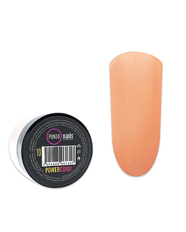 PUNTO NAILS POWER COLOR ACRILICO DE COLOR CHOCOLATE 7 GRS.#10