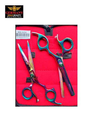 GERMANY KIT 2 TIJERAS 1 PORTANAVAJA ROSE GOLD D-2101