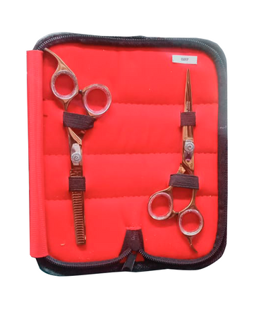 GERMANY KIT TIJERAS 2 PIEZAS ROSE GOLD D-217