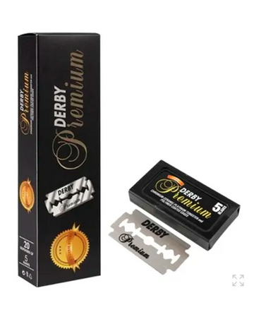 DERBY PREMIUM NAVAJA DOBLE FILO C/100 PZAS.