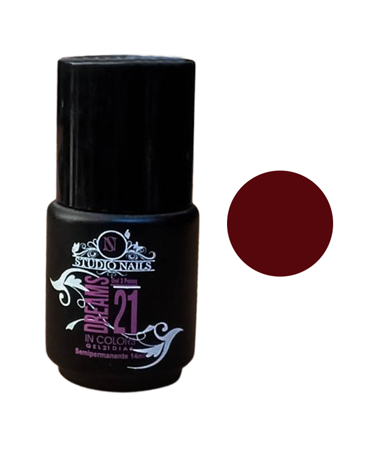 STUDIO NAILS DREAMS IN COLORS 21 DIAS #17 VINO