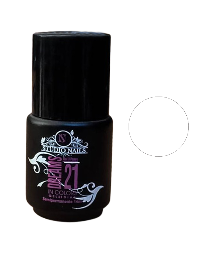 STUDIO NAILS DREAMS IN COLORS 21 DIAS #18 BLANCO