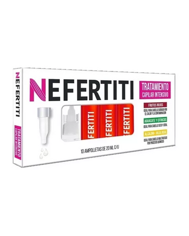 NEFERTITI AMPOLLETAS FRUTOS ROJOS C/10 PZAS.