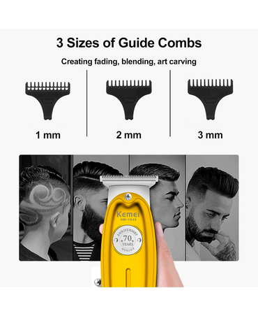 KEMEI 70TH ANNIVERSARY TRIMMER/CLIPPER KM-1949 GOLD