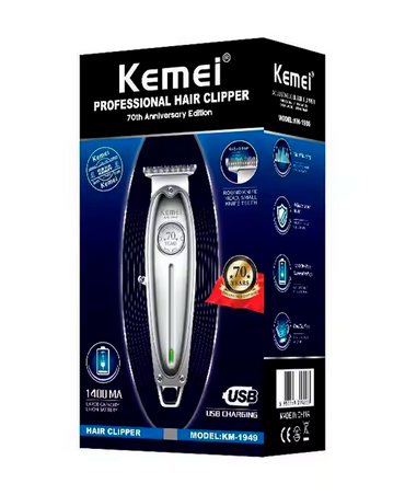 KEMEI 70TH ANNIVERSARY TRIMMER/CLIPPER KM-1949 GOLD