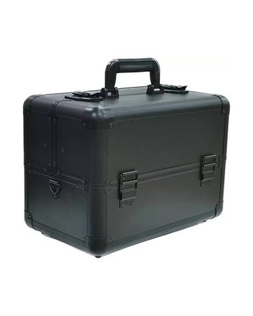 HAIR STAR COSMETIQUERA MAQUILLAJE Y MANICURE NEGRO 36X22X22.5 CMS.