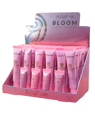 RUBY ROSE BLOOM LIQUID BLUSH HB-6116 BLISTER C/24 PIEZAS