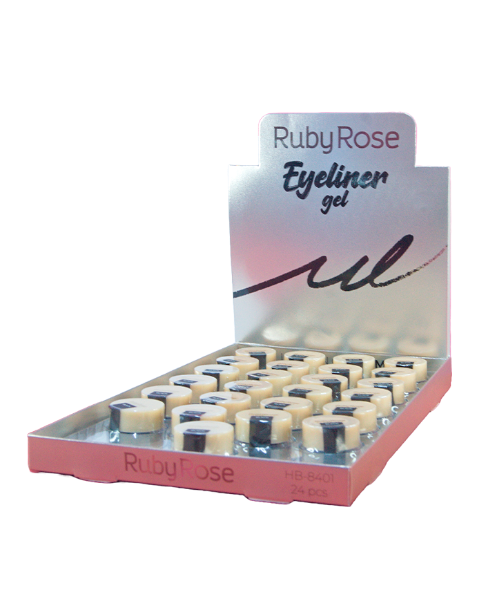 RUBY ROSE EYELINER GEL LASTING DRAMA HB-8401 BLISTER C/24 PIEZAS