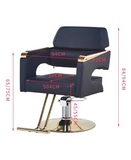 HAIR STAR SILLON HIDRAULICO PIESERA DESCANSABRAZOS METAL NEGRO HB-A213