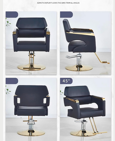 HAIR STAR SILLON HIDRAULICO PIESERA DESCANSABRAZOS METAL NEGRO HB-A213