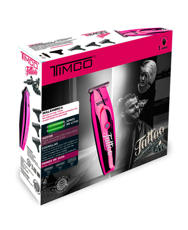 TIMCO TERMINADORA DELINEADORA PROFESIONAL INALAMBRICA ROSA HC188R