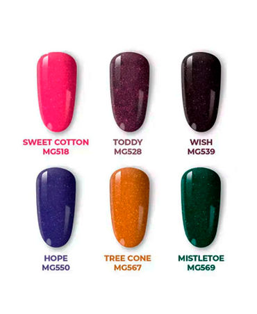 GLOSS OVER KIT MERRY GLITTER 6 GELES