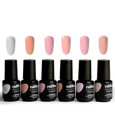 GLOSS OVER KIT RUBBER BALANCE COLOR BASE 6 GELES