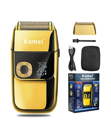 KEMEI SHAVER METALICA KM-2028 GOLD