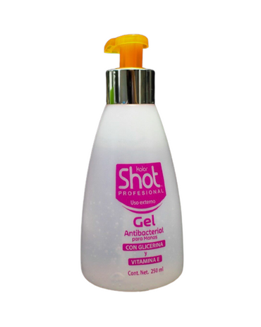 KOLOR SHOT GEL ANTIBACTERIAL C/VALVULA 250 ML.