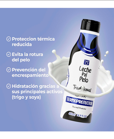 LECHE PAL PELO KIT TRADICIONAL SH + RECONS + TERMO 250 ML.