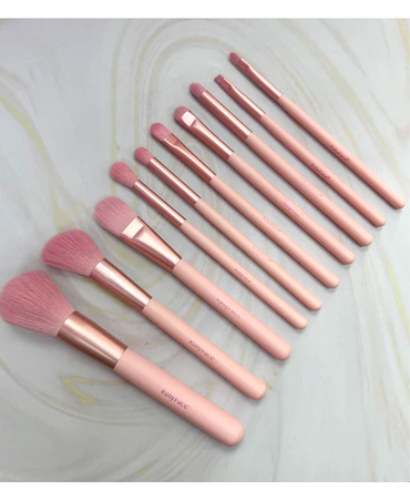 RUBY FACE ESTUCHE DE BROCHAS CON 10 PIEZAS GOLD ROSE