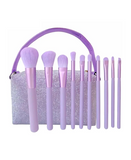RUBY FACE ESTUCHE DE BROCHAS CON 10 PIEZAS VIOLETA