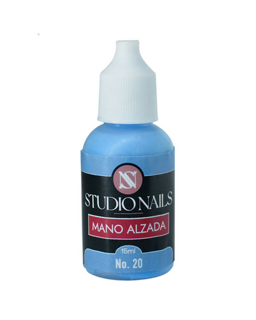 STUDIO NAILS PINTURA MANO ALZADA 15 ML. #20 AZUL CLARO