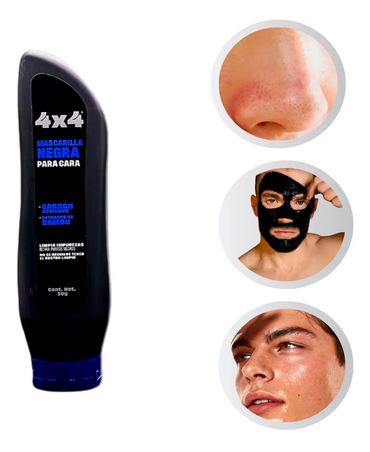 4X4 MASCARILLA FACIAL CARBON ACTIVADO 90 GR.