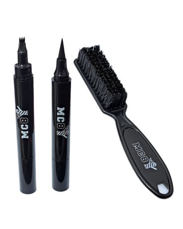 MC8 SET PARA BARBA BOLIGRAFO DOBLE PUNTA Y CEPILLO MC2152