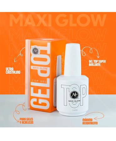 MC NAILS MAXI GLOW TOP GEL UV 30 ML.