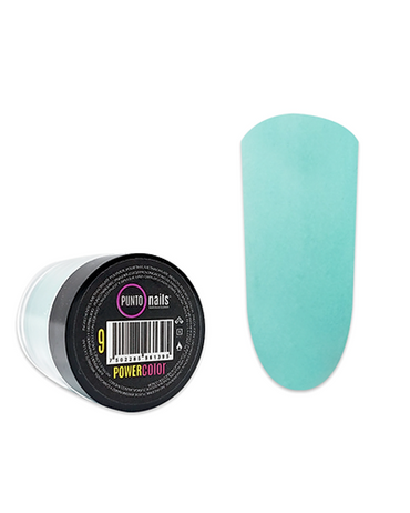 PUNTO NAILS POWER COLOR ACRILICO DE COLOR MENTA 7 GRS.#9