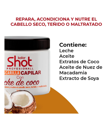 KOLOR SHOT MASCARILLA LECHE DE COCO 1 KG.