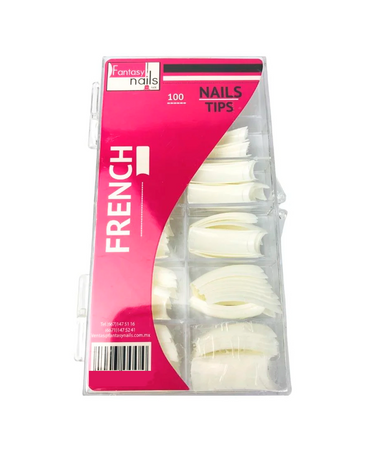 NAIL TIPS ABS FRECH C/100 PZAS. BLANCO