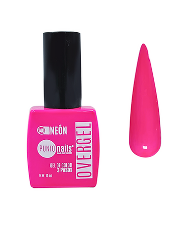 PUNTO NAILS OVER NEON 12 ML. TONO 140 ROSA